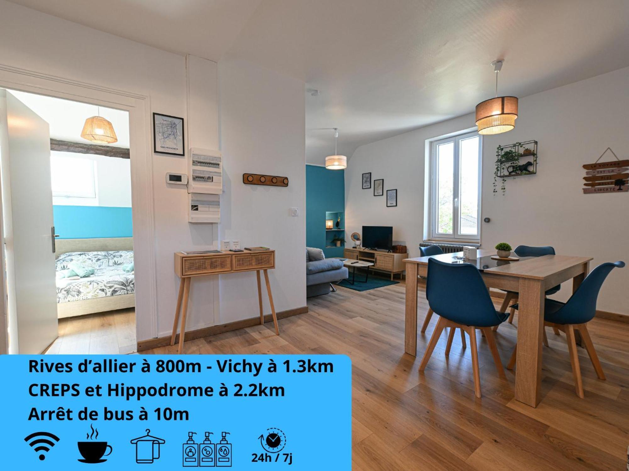 La Belle Rive Du Voyageur Apartment Белерив-сюр-Алие Екстериор снимка
